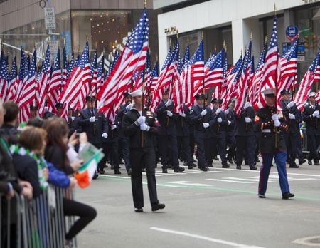 NEW YORK, NY, USA MAR 17: New York Fire Department at the St. Patrick's Day Parade on March 17, 2012...