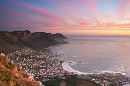 Twelve Opostles veiwed from Lions Headの写真素材