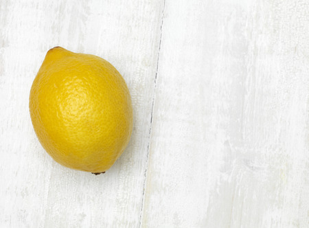 Lemon on kitchen table topの写真素材
