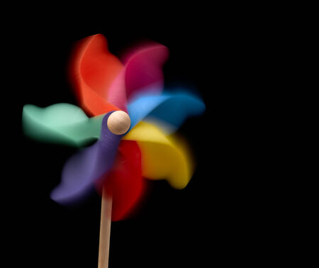 Pinwheel isolated with movementの写真素材