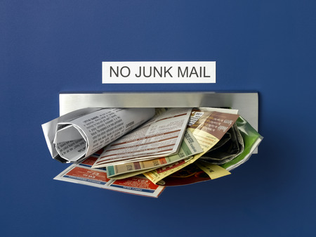 Junk Mail Letterboxの写真素材