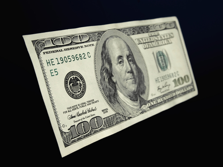 Isolated 100 Dollar bill
