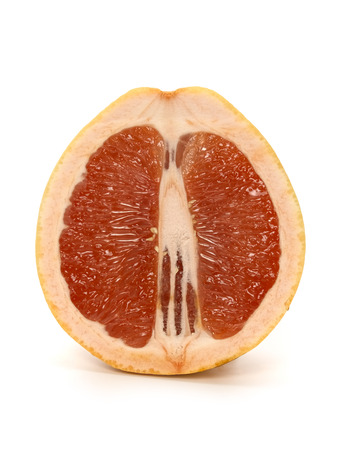 Cut Grapefruitの写真素材