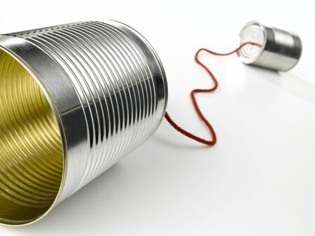 Tin Can Telephoneの写真素材