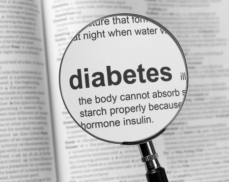Dictionary highlighting Diabetesの写真素材
