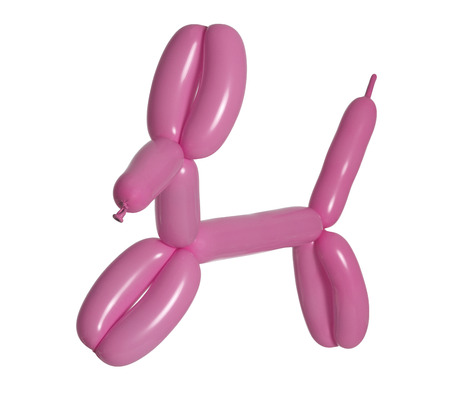 Pink Balloon Dogの写真素材