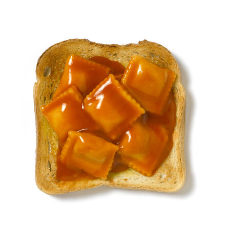Ravioli on Toastの写真素材