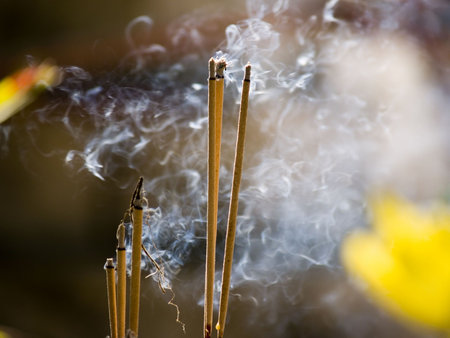 Incense burningの写真素材