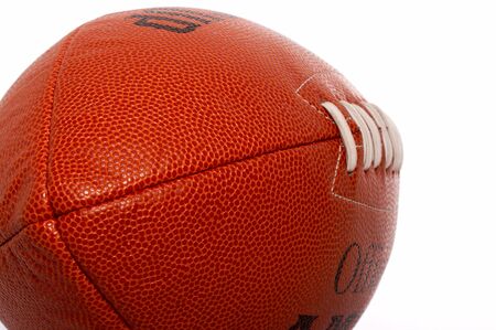 an football over a white backgroundの写真素材