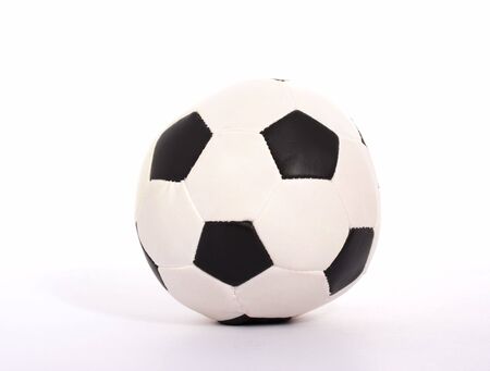 a  soccer ball over a white backgroundの写真素材