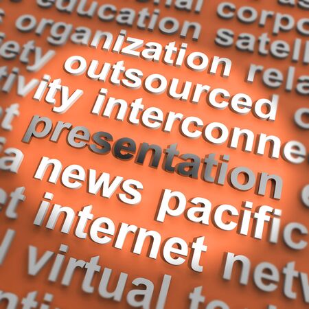 Presentation Word Shows Conference Seminar Or Displayの写真素材