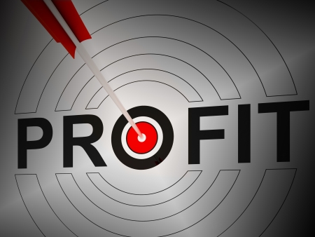 Profit Shows Business Financial Growth Earning Revenueの写真素材