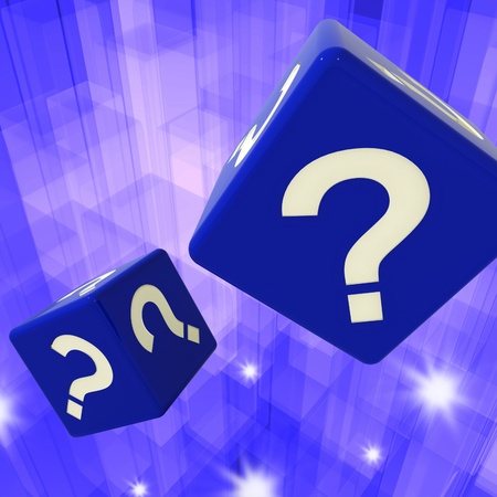 Question Mark Dice Background Showing Confusion And Uncertainty
の写真素材