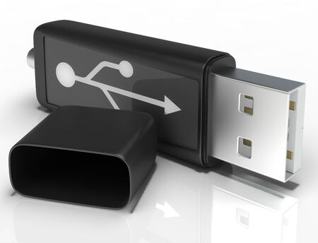 Usb Removable Flash Showing Portable Storage Or Memory