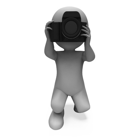 Taking A Photo Character Shows Photography Dslr And Photograph