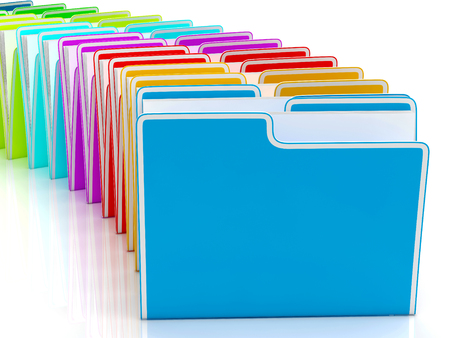 Folders Showing Organising Documents Filing And Reportsの写真素材