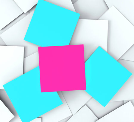 Blank Post it Messages Showing Copyspace To Do And Note