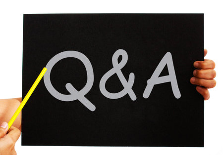 Q&A Blackboard Meaning Questions Answers And Assistanceの写真素材