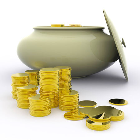 Pot Of Gold Meaning Money Or Luckの写真素材