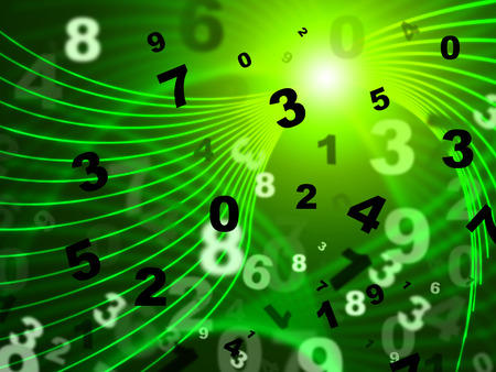 Tech Glow Meaning Numerals Technology And High-Tech