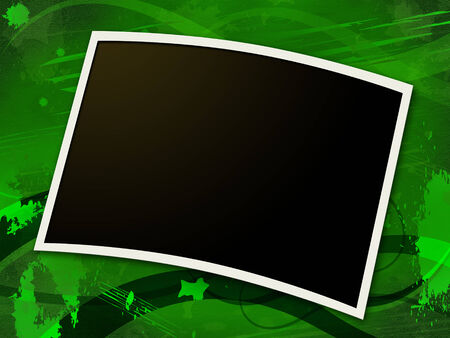 Photo Frames Indicating Blank Space And Snapshotの写真素材