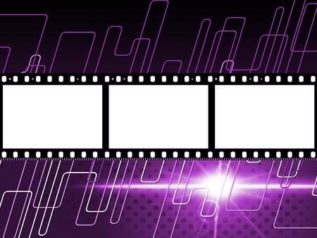 Filmstrip Mauve Showing Text Space And Borderの写真素材