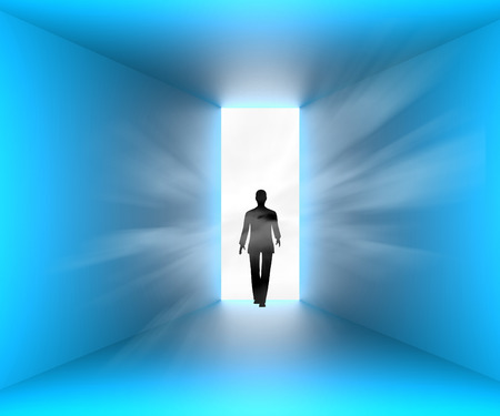 Unknown Man Indicating Male Doubt And Futureの写真素材