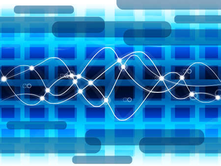 Background Waveform Indicating Grid Backgrounds And Curves