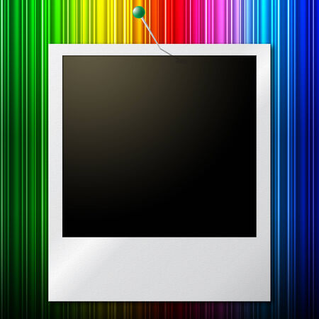Photo Frames Showing Empty Space And Copy-Spaceの写真素材
