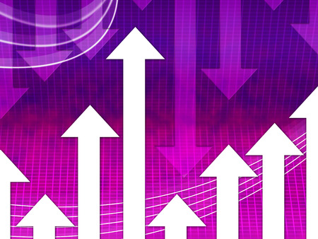 Purple Arrows Background Meaning Curves And Directionの写真素材