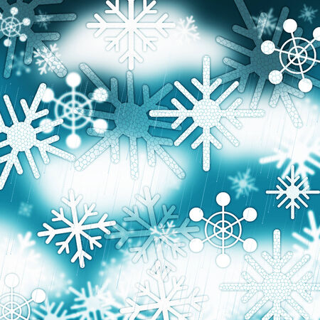 Blue Snowflakes Background Meaning Frozen Sky And Winter
の写真素材