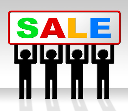 Discount Sale Representing Offer Retail And Discountsの写真素材