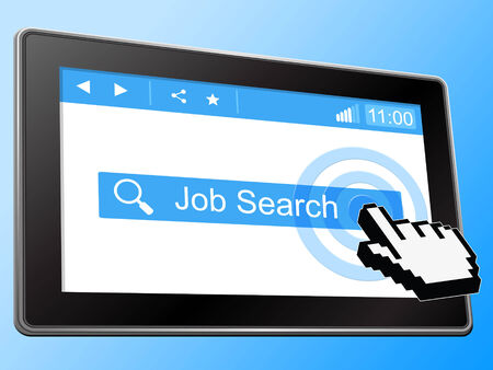 Job Search Representing World Wide Web And Websiteの写真素材