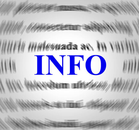 Info Definition Representing Means Meaning And Assistanceの写真素材