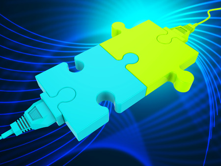 Network Connection Showing Global Communications And Computing