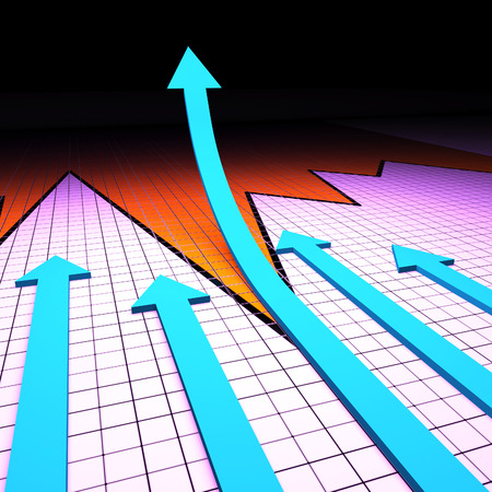 Success Graph Showing Progress Report And Graphsの写真素材