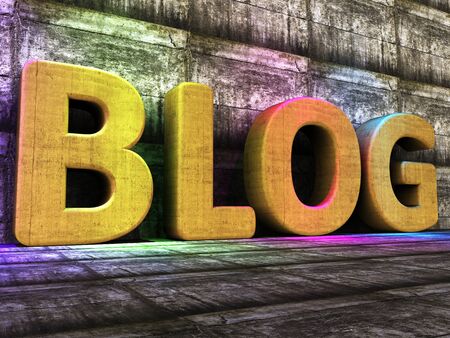 Blog Tools Representing World Wide Web And Online Journalの写真素材