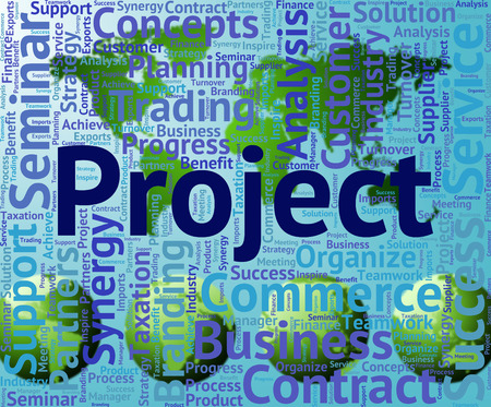 Project Word Meaning Projects Wordcloud And Taskの写真素材