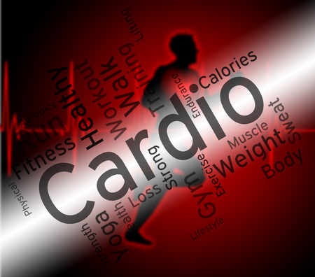Cardio Word Representing Get Fit And Gymの写真素材