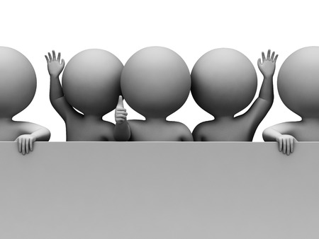 Blank Sign Meaning Copy Space And Message 3d Rendering