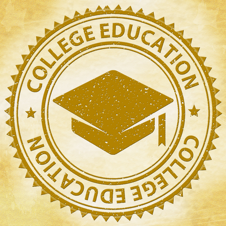 College Education Representing Educated Training And Learnedの写真素材