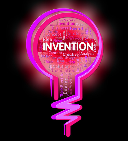 Invention Lightbulb Representing Creation Idea And Innovativeの写真素材