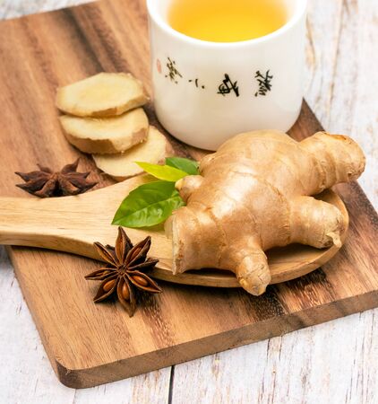 Refreshing Ginger Tea Representing Refreshment Spice And Drinks