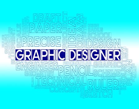 Graphic Designer Meaning Creative Sketch And Designsの写真素材