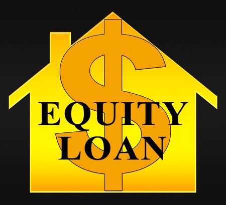 Equity Loan Dollar Icon Shows Capital And Lending 3d Illustrationの写真素材