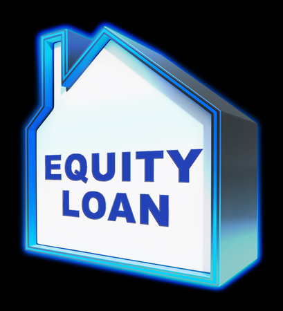 Equity Loan House Shows Capital And Lending 3d Rendering Equity Loan House Shows Capital And Lending 3d Rendering