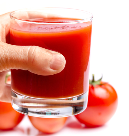 Tomatoes Juice Beverage Showing Drink Drinking And Refreshingの写真素材