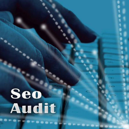 Seo Audit Website Ranking Assessment 3d Illustration Shows Search Engine Optimization review Or traffic Studyの写真素材