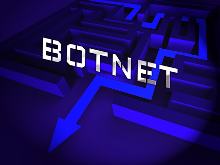 Botnet Illegal Scam Network Fraud 3d Rendering Shows Computer Cybercrime Hacking And Spyware Privacy Riskの写真素材