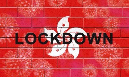 Hong Kong lockdown preventing covid19 spread and outbreak. Covid 19 HK precaution to lock down virus...